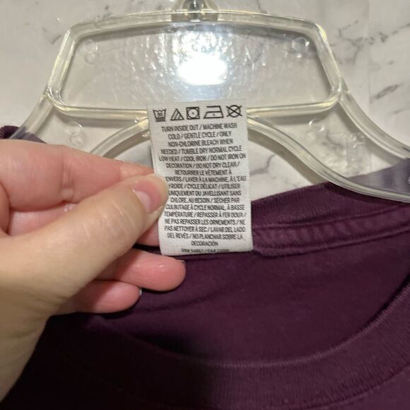 PINK Victorias Secret Shirt Extra Small Red Burgundy Relaxed Long Sleeve Womens - Picture 5 of 7